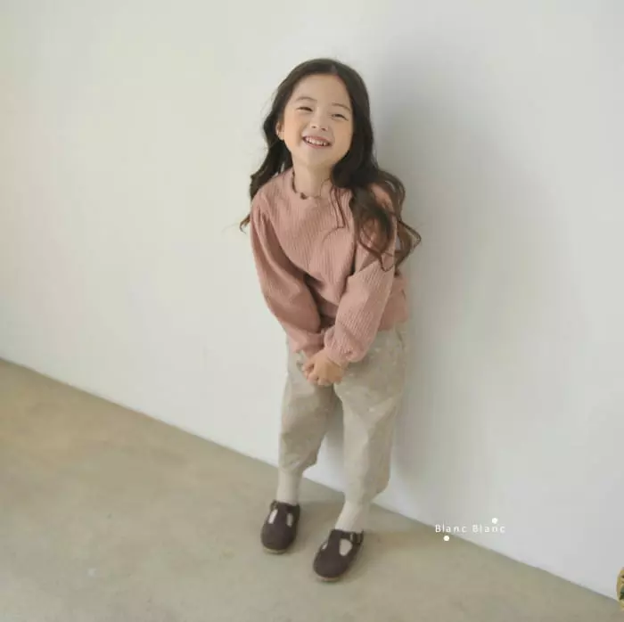 Blancblanc - Korean Children Fashion - #kidzfashiontrend - Rib Girl Tee - 2