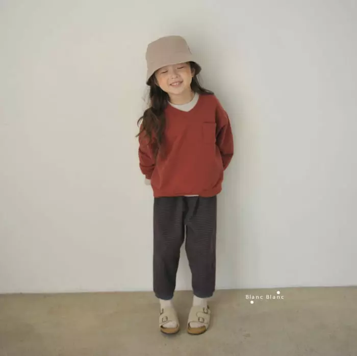 Blancblanc - Korean Children Fashion - #littlefashionista - Pocket Layered Sweatshirt