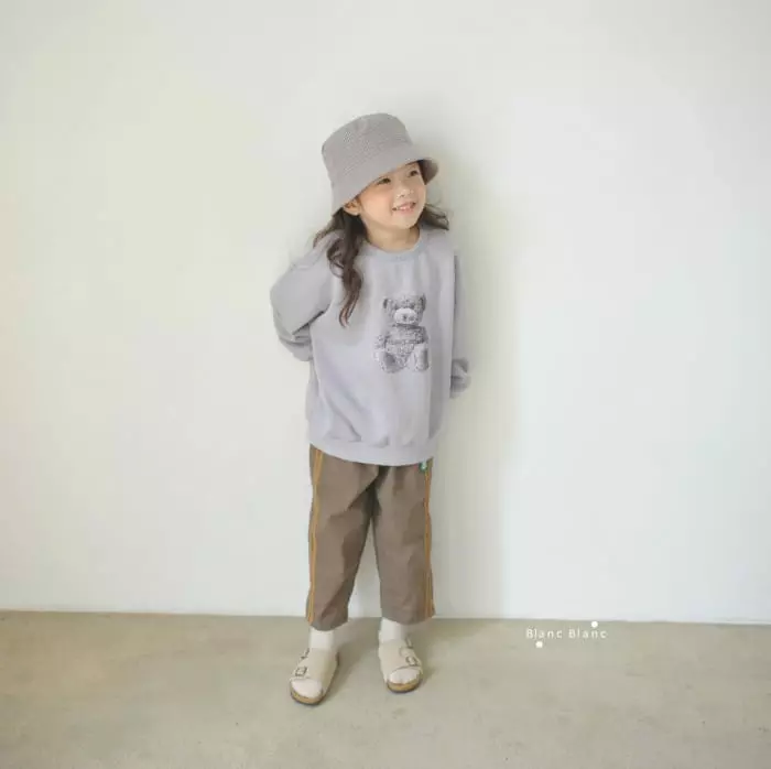 Blancblanc - Korean Children Fashion - #magicofchildhood - Mono Bear Gament Sweatshirt - 10