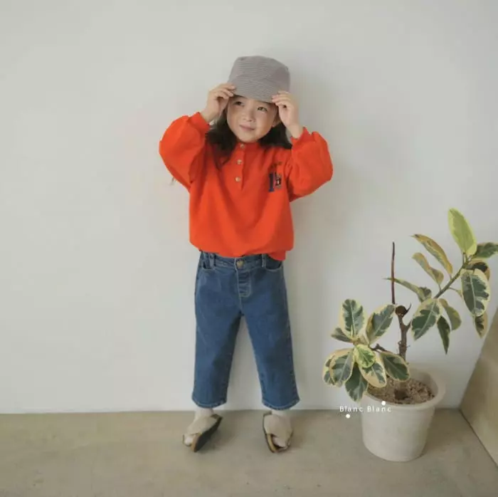 Blancblanc - Korean Children Fashion - #magicofchildhood - Half Open Jeans - 9
