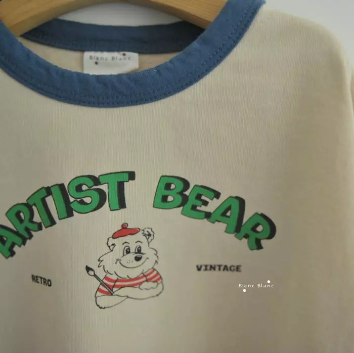 Blancblanc - Korean Children Fashion - #magicofchildhood - Artist Bear Tee - 8