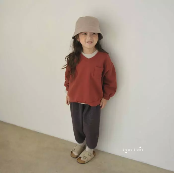 Blancblanc - Korean Children Fashion - #magicofchildhood - Pocket Layered Sweatshirt - 2