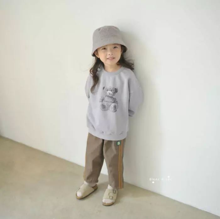 Blancblanc - Korean Children Fashion - #minifashionista - Mono Bear Gament Sweatshirt - 11