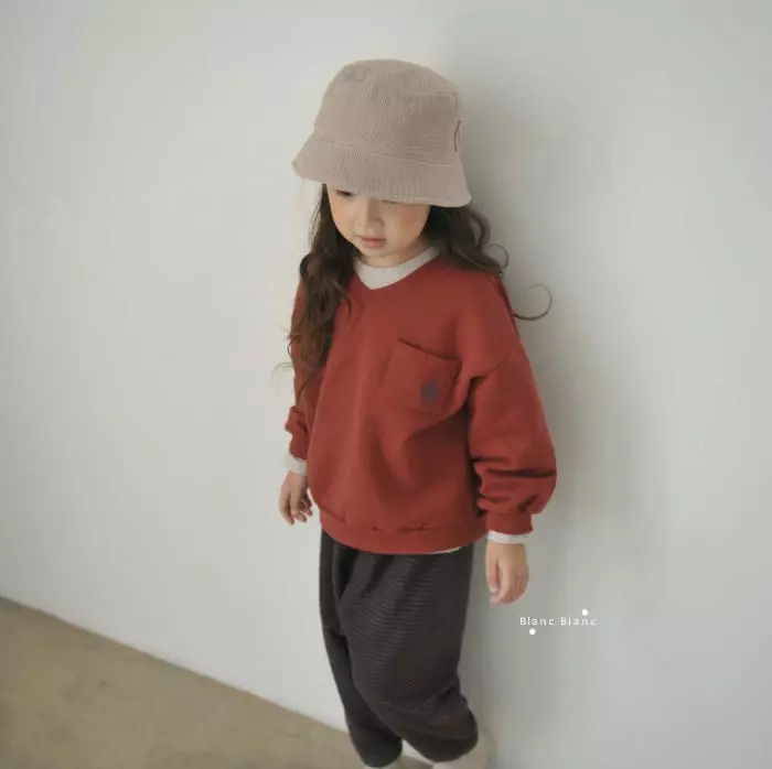 Blancblanc - Korean Children Fashion - #minifashionista - Pocket Layered Sweatshirt - 3