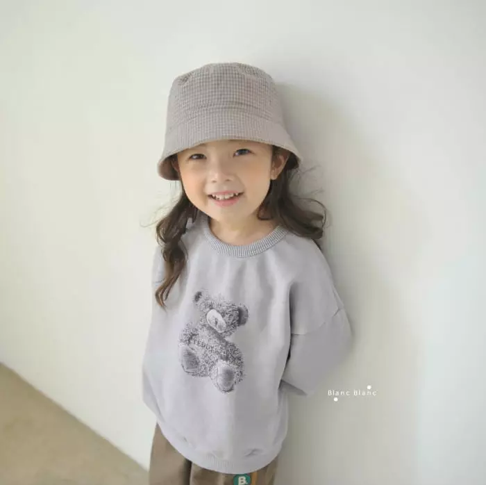 Blancblanc - Korean Children Fashion - #prettylittlegirls - Mono Bear Gament Sweatshirt - 12