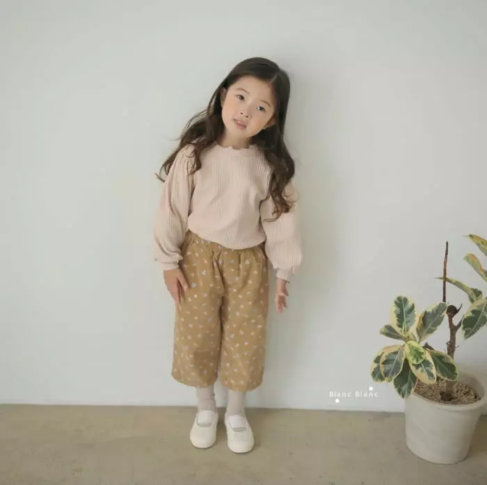 Blancblanc - Korean Children Fashion - #prettylittlegirls - Rib Girl Tee - 7