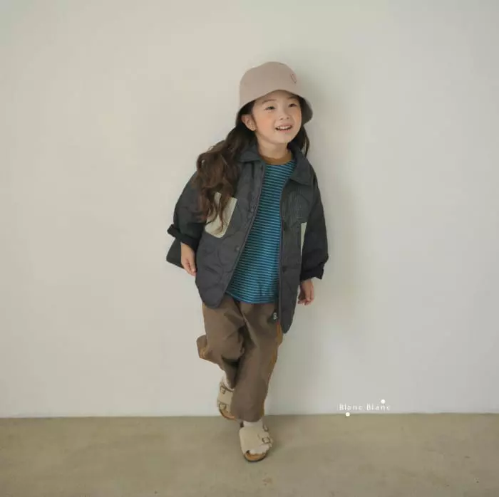 Blancblanc - Korean Children Fashion - #stylishchildhood - Color Tee - 11