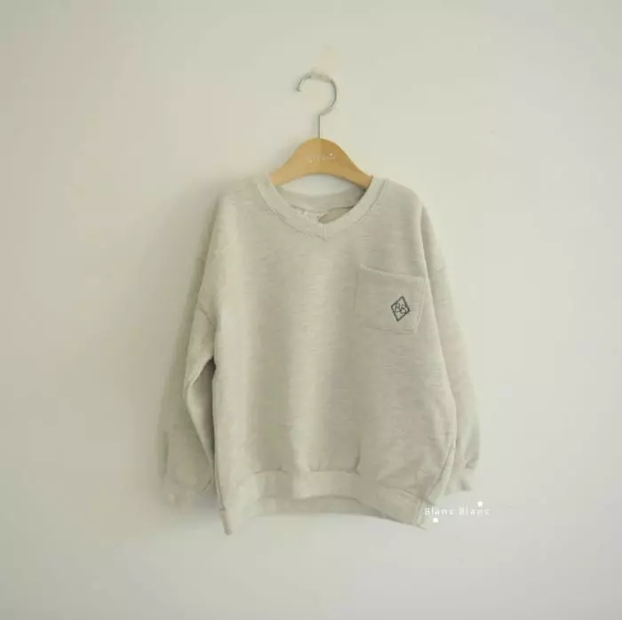 Blancblanc - Korean Children Fashion - #stylishchildhood - Pocket Layered Sweatshirt - 7