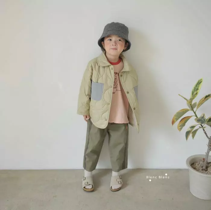Blancblanc - Korean Children Fashion - #stylishchildhood - Pocket Padding Shirt Jumper - 6