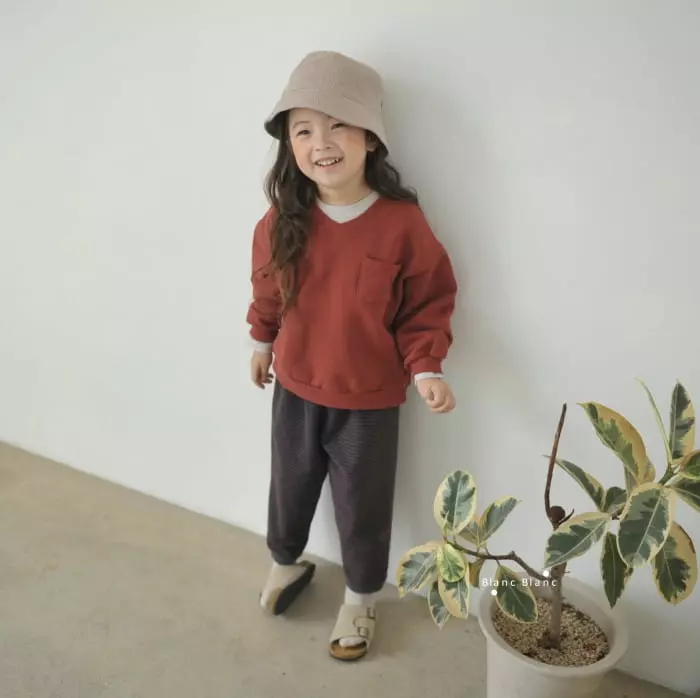 Blancblanc - Korean Children Fashion - #todddlerfashion - Pocket Layered Sweatshirt - 5