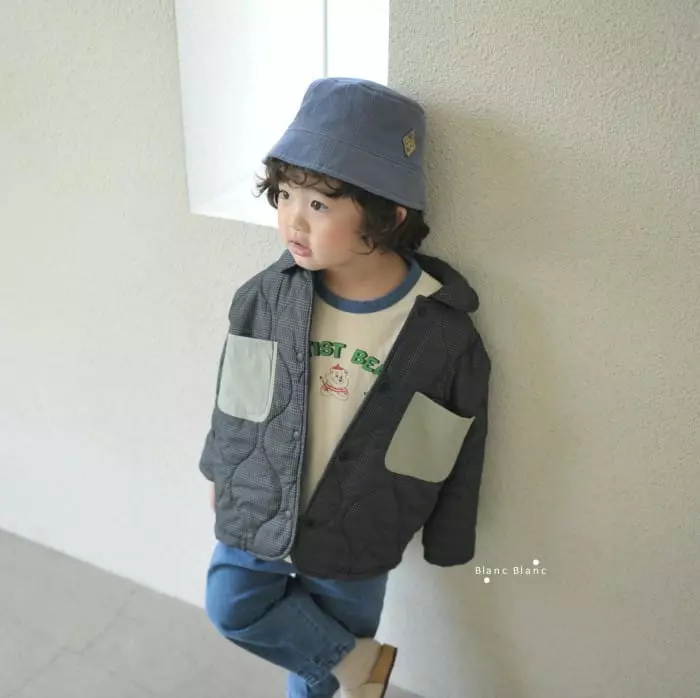 Blancblanc - Korean Children Fashion - #prettylittlegirls - Pocket Padding Shirt Jumper - 4