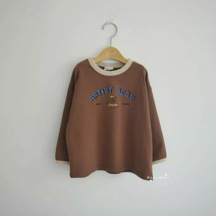 Blancblanc - Korean Children Fashion - #toddlerclothing - Artist Bear Tee - 12