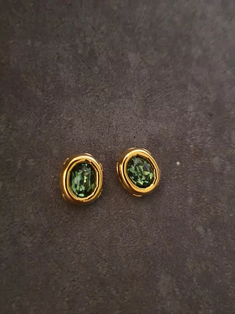 Blancchouette - Korean Women Fashion - #momslook - Crystal9 Earring