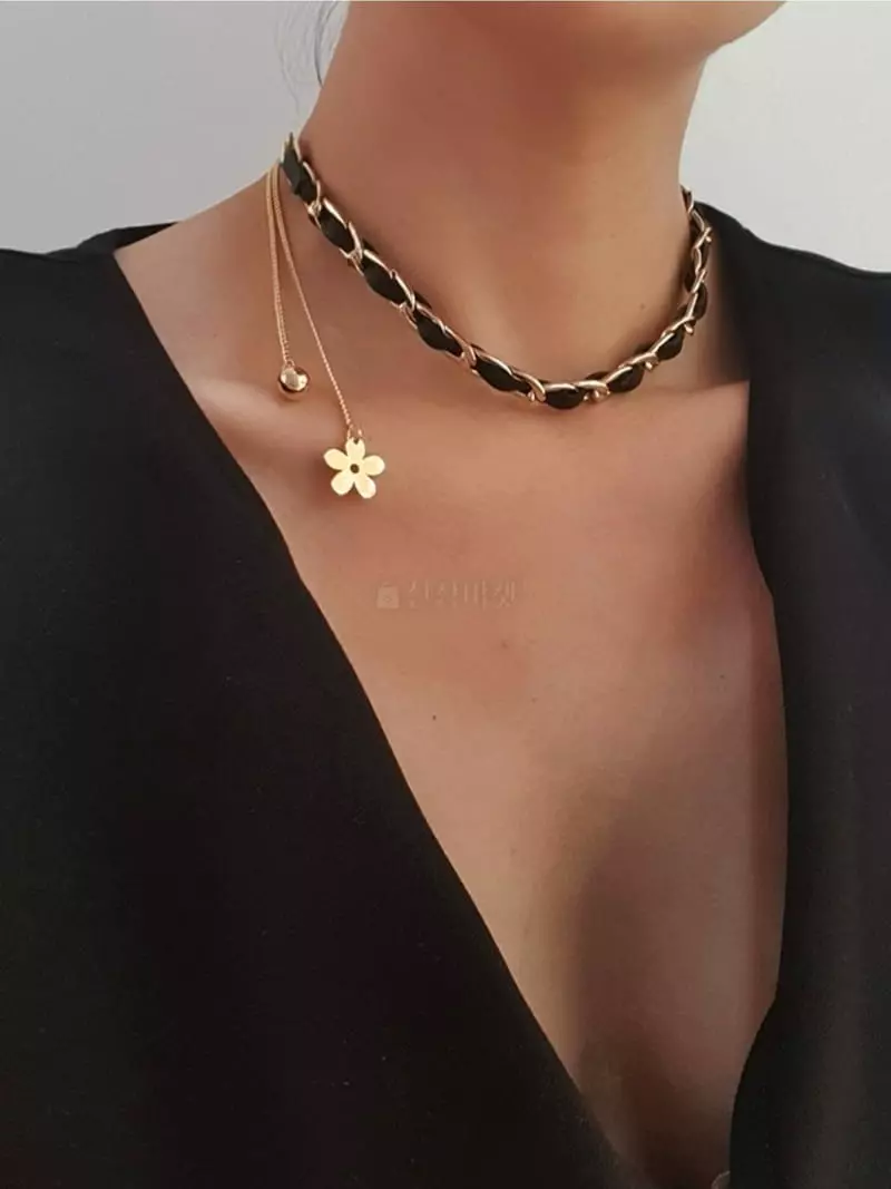 Blancchouette - Korean Women Fashion - #momslook - Charr Necklace - 3