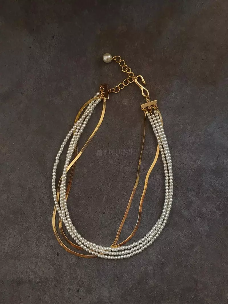 Blancchouette - Korean Women Fashion - #momslook - Rose8 Necklace