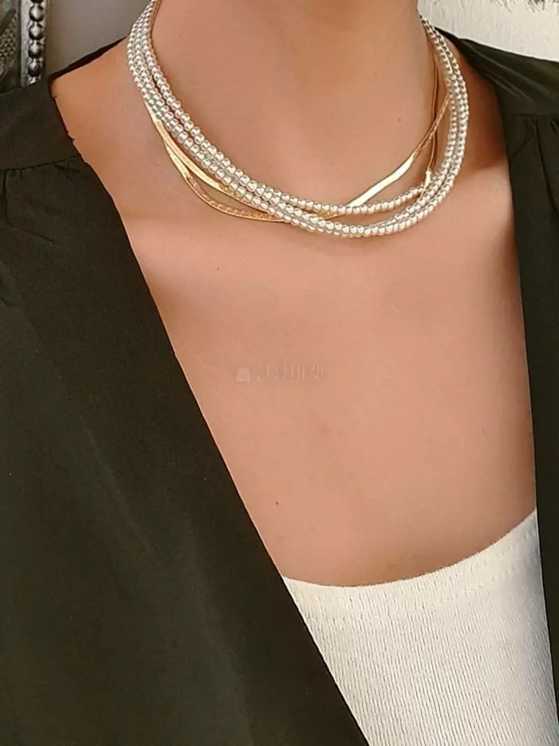 Blancchouette - Korean Women Fashion - #momslook - Rose8 Necklace - 3