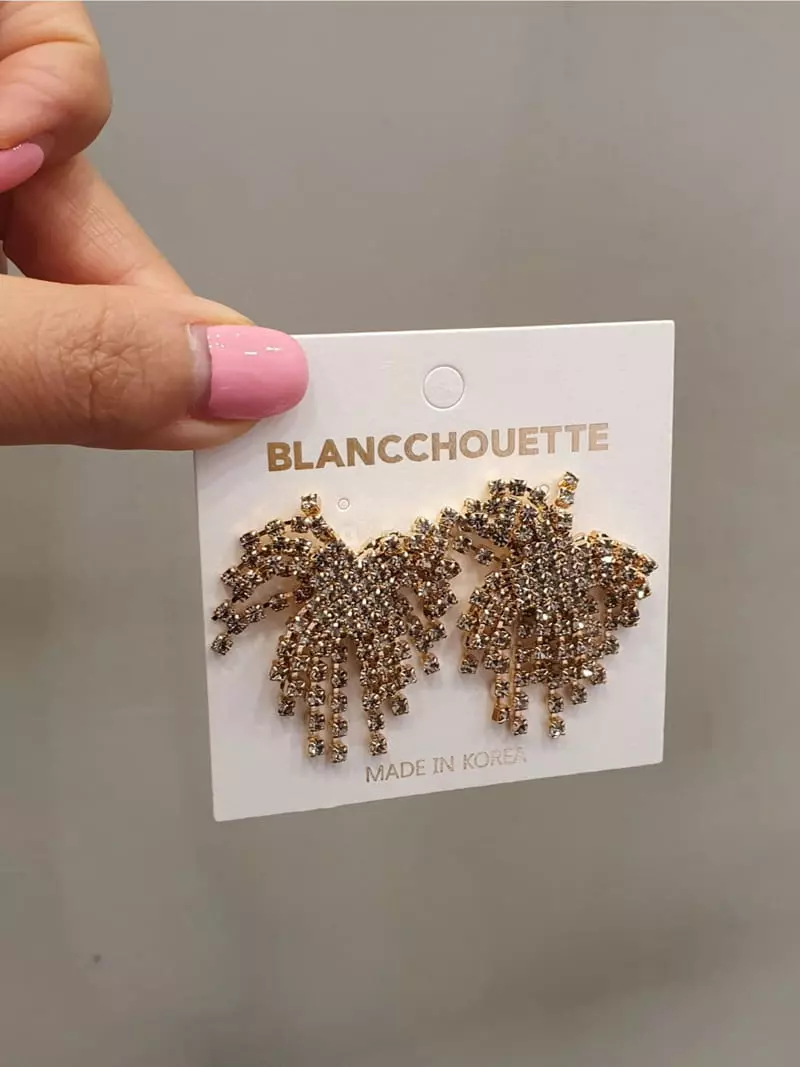 Blancchouette - Korean Women Fashion - #momslook - Shine5 Earring