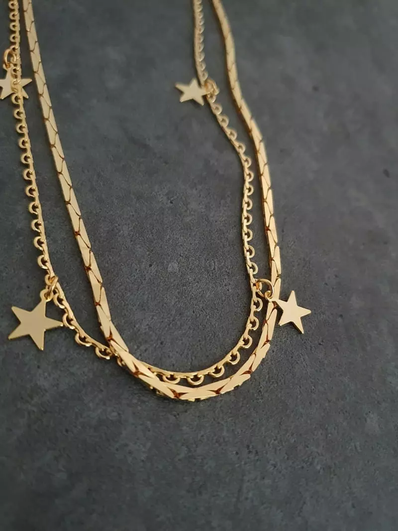 Blancchouette - Korean Women Fashion - #momslook - Canne Necklace - 2