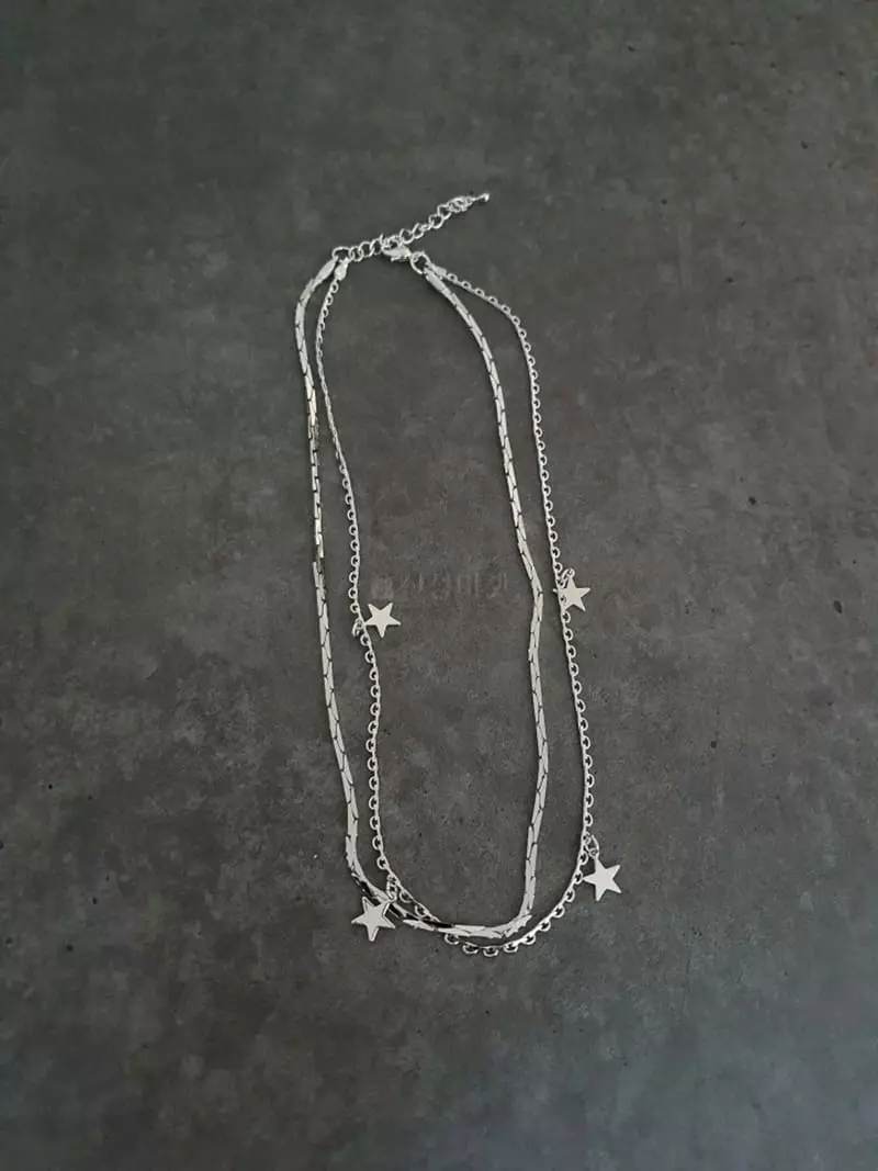 Blancchouette - Korean Women Fashion - #momslook - Canne Necklace - 6