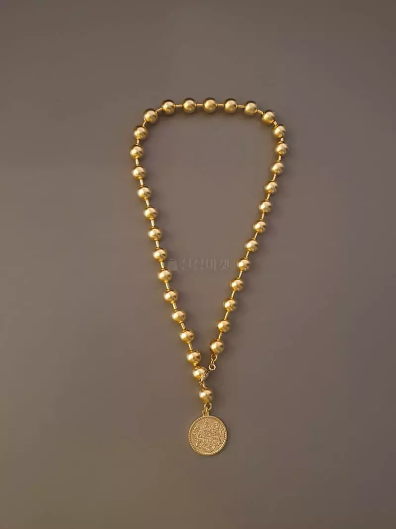Blancchouette - Korean Women Fashion - #momslook - Coin6 Necklace - 5