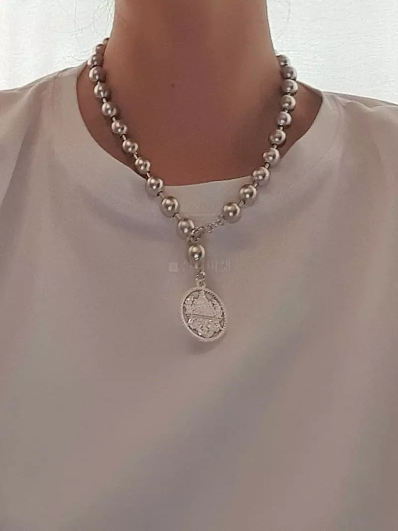 Blancchouette - Korean Women Fashion - #momslook - Coin6 Necklace - 6