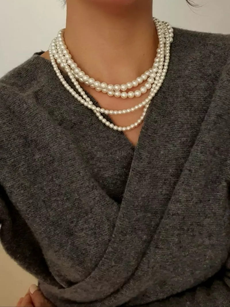Blancchouette - Korean Women Fashion - #momslook - Becky Necklace - 2