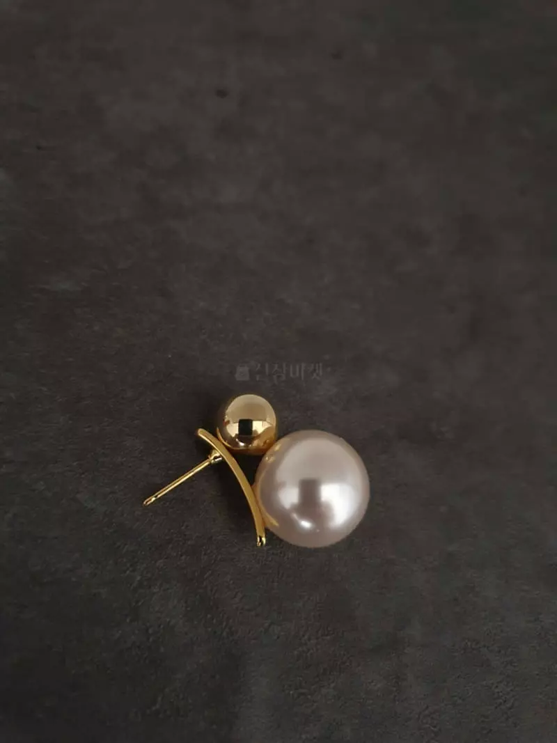 Blancchouette - Korean Women Fashion - #momslook - Pearl7 Earring