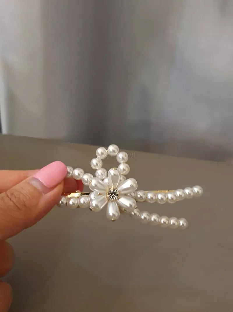 Blancchouette - Korean Women Fashion - #momslook - Pearl Hairpin 3 - 2