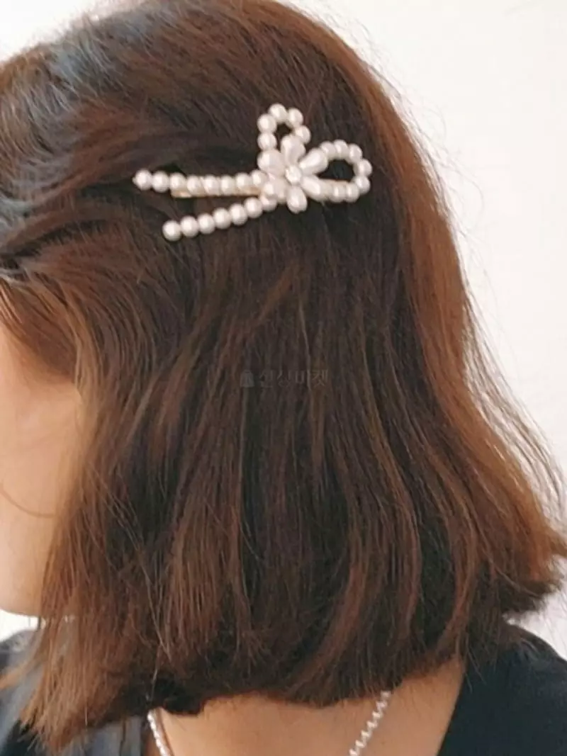 Blancchouette - Korean Women Fashion - #womensfashion - Pearl Hairpin 3 - 4