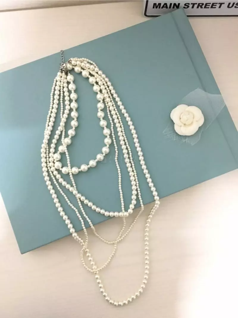 Blancchouette - Korean Women Fashion - #thelittlethings - Pearl Necklace - 4