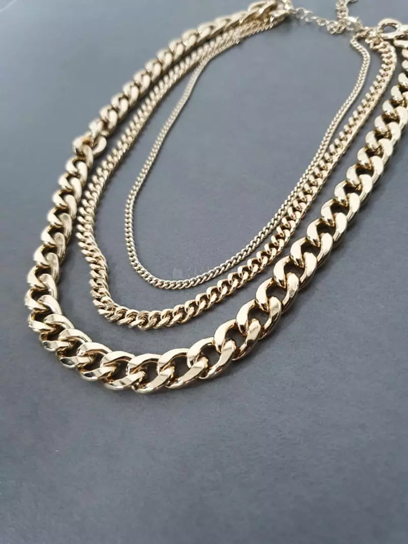 Blancchouette - Korean Women Fashion - #momslook - Chain2 Necklace