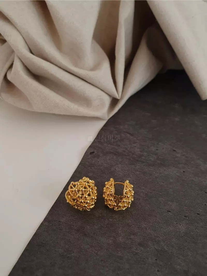 Blancchouette - Korean Women Fashion - #momslook - Heart11 Earring - 2