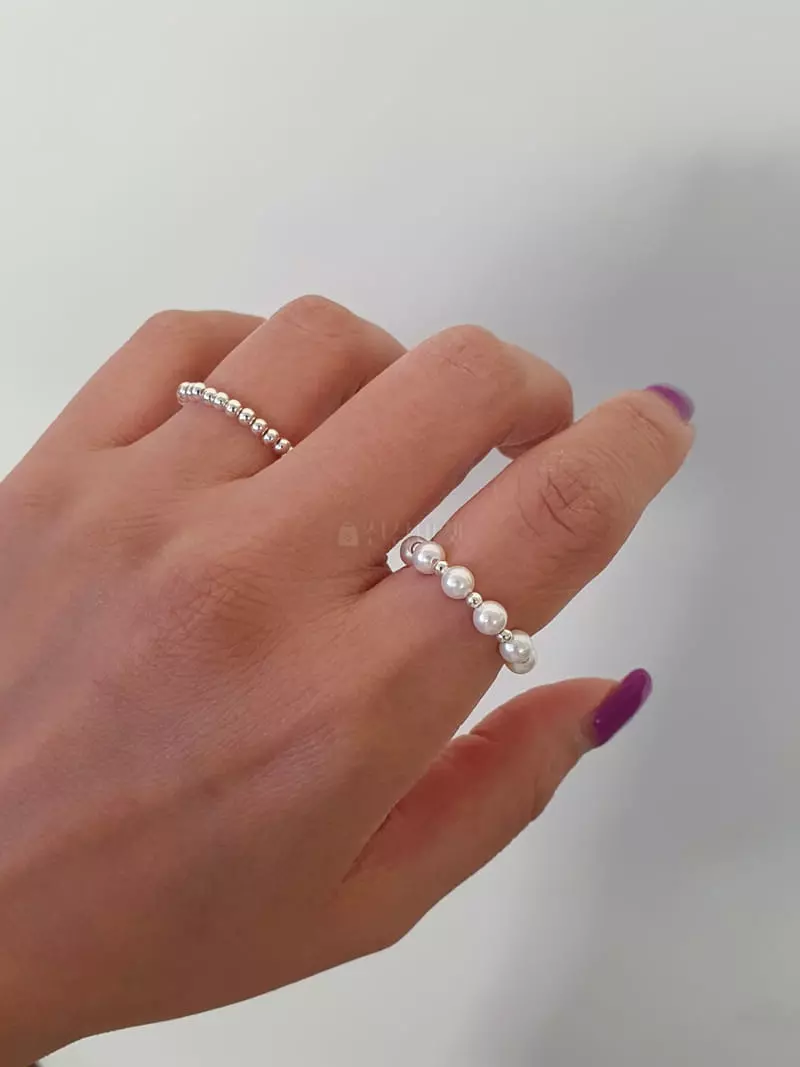 Blancchouette - Korean Women Fashion - #momslook - Silver4 Ring - 3