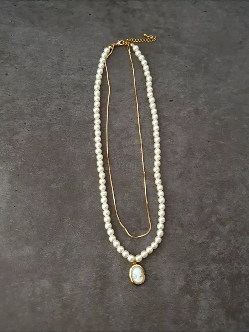 Blancchouette - Korean Women Fashion - #pursuepretty - Antique4 Necklace - 2