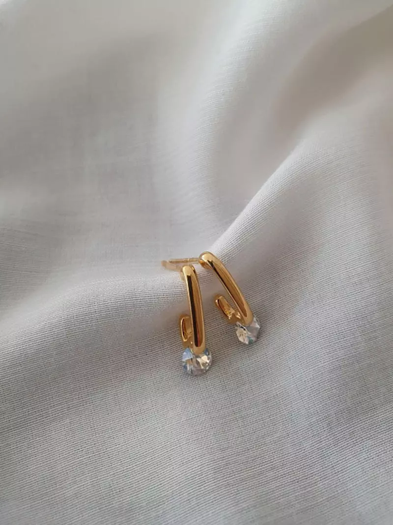 Blancchouette - Korean Women Fashion - #restrostyle - Mono3 Earring - 3