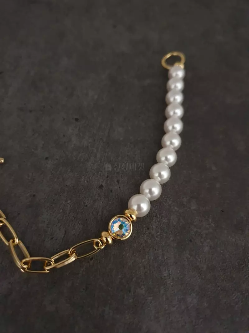 Blancchouette - Korean Women Fashion - #romanticstyle - Swal Pearl Bracelet - 2