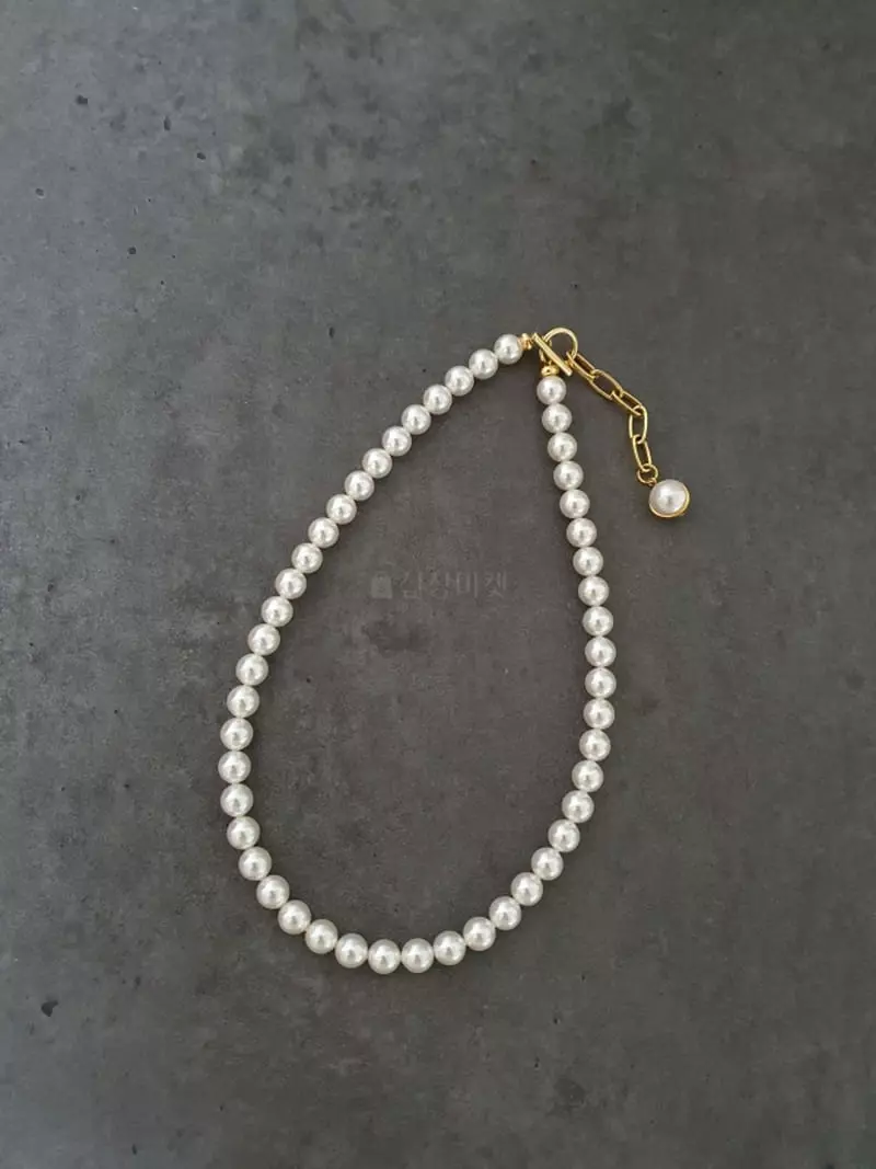 Blancchouette - Korean Women Fashion - #romanticstyle - Swal Pearl8 Necklace