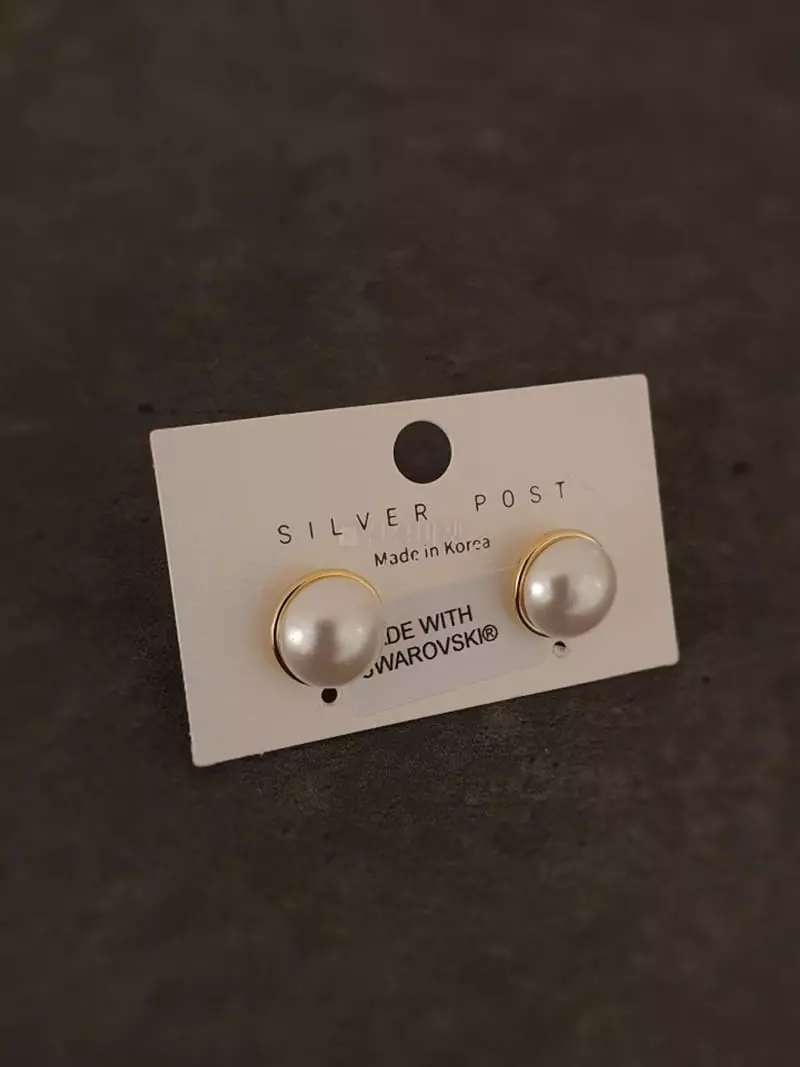 Blancchouette - Korean Women Fashion - #shopsmall - Swal Pearl2 Earring