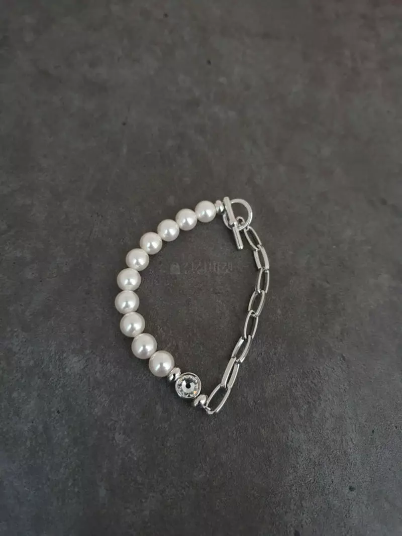 Blancchouette - Korean Women Fashion - #shopsmall - Swal Pearl Bracelet - 4