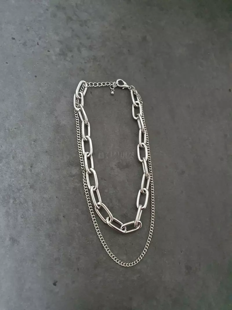 Blancchouette - Korean Women Fashion - #thatsdarling - Chain11 Necklace - 3