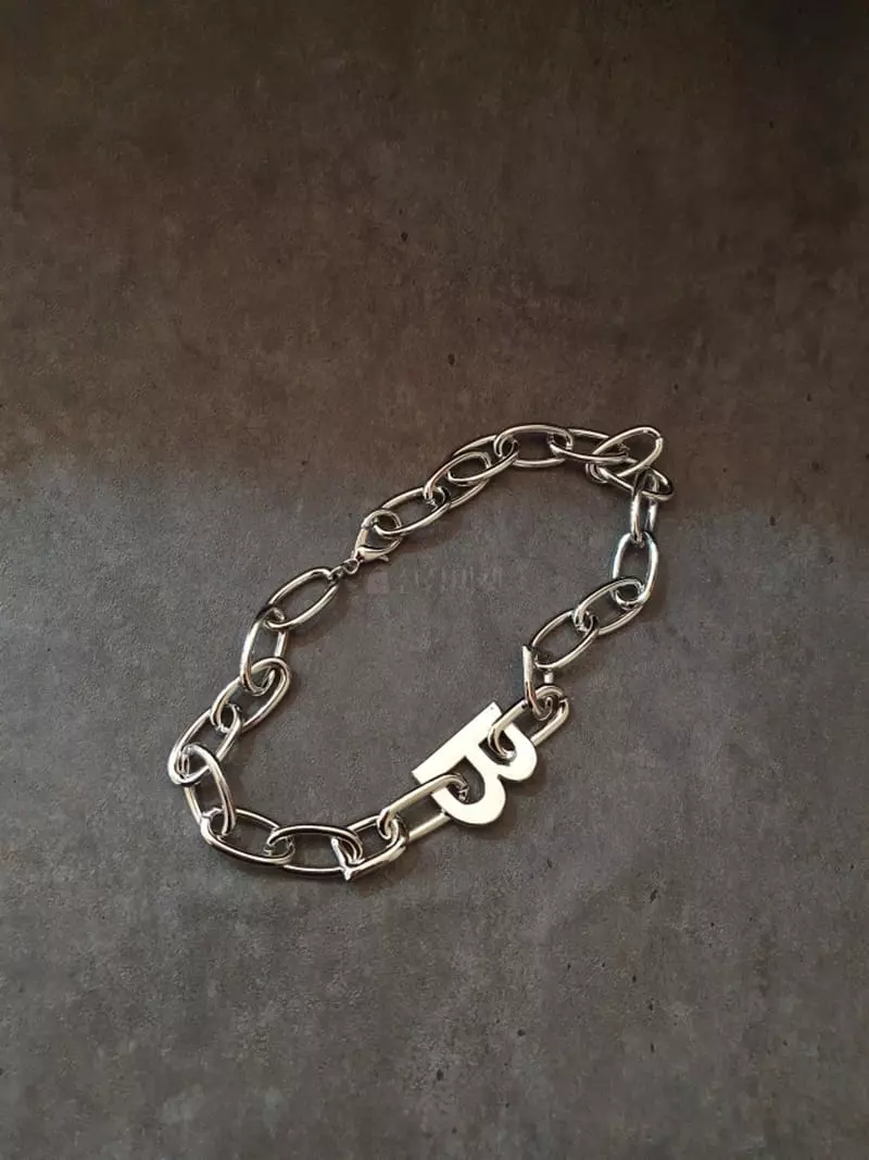 Blancchouette - Korean Women Fashion - #thelittlethings - B Necklace - 2