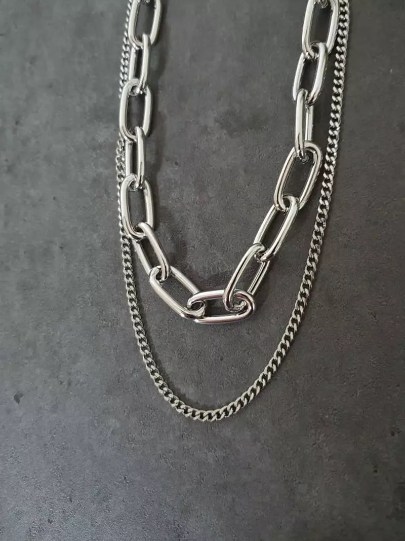 Blancchouette - Korean Women Fashion - #thatsdarling - Chain11 Necklace - 4