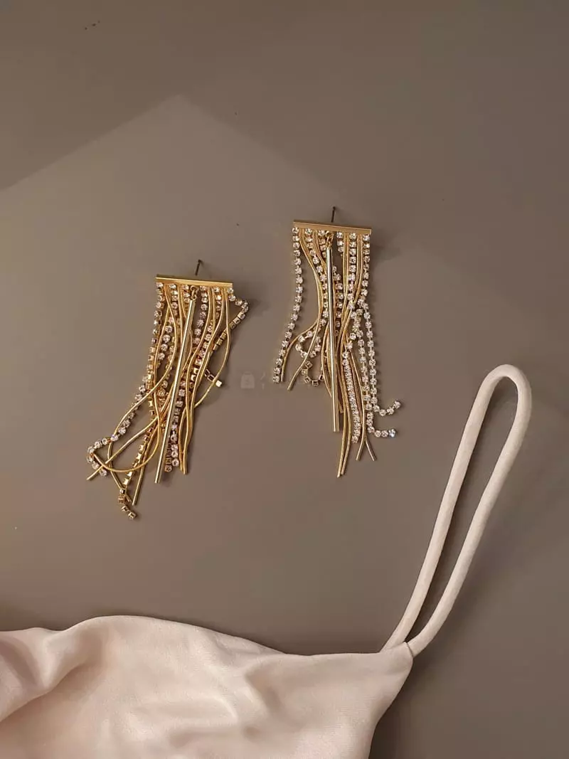 Blancchouette - Korean Women Fashion - #vintageinspired - Shine6 Earring - 2
