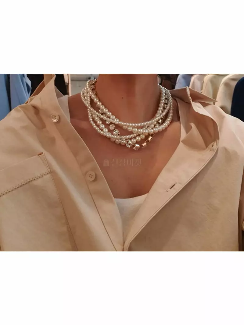 Blancchouette - Korean Women Fashion - #vintageinspired - Becky11 Necklace - 5