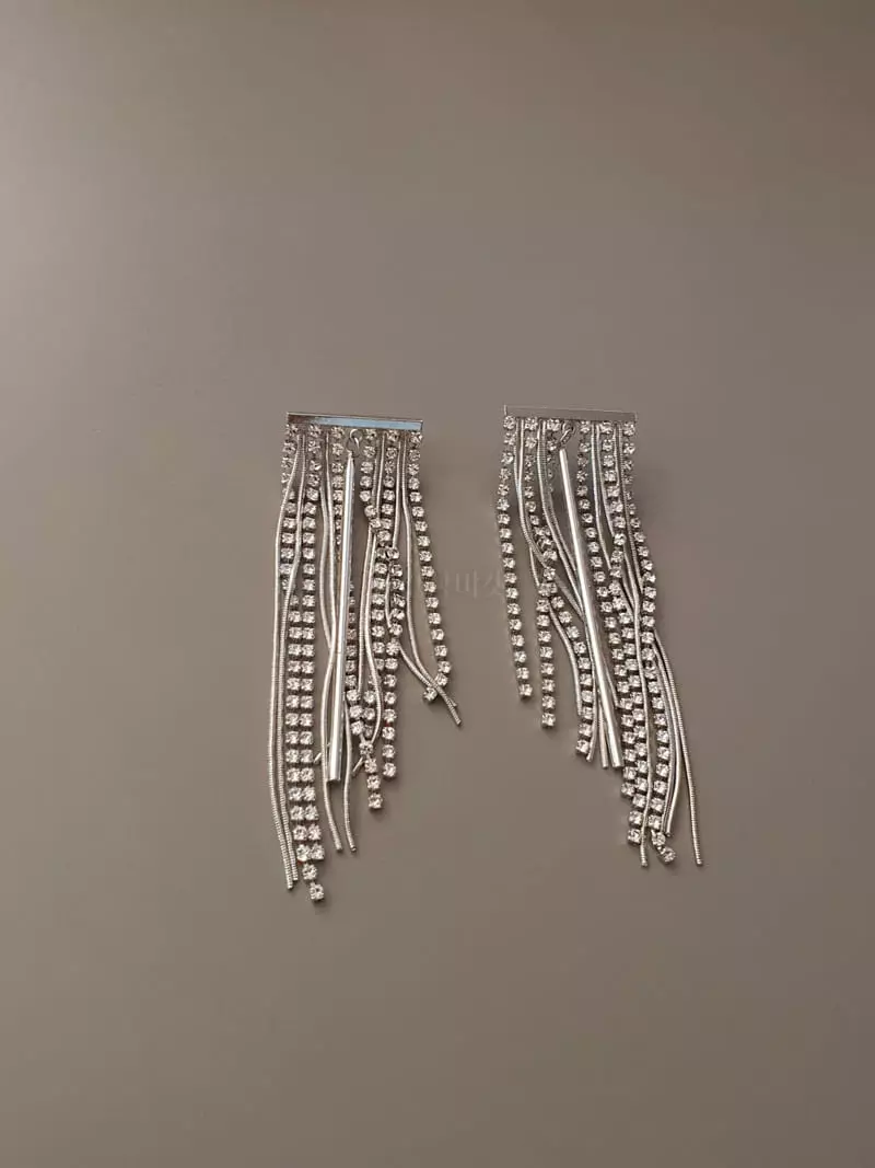 Blancchouette - Korean Women Fashion - #vintagekidsstyle - Shine6 Earring - 3