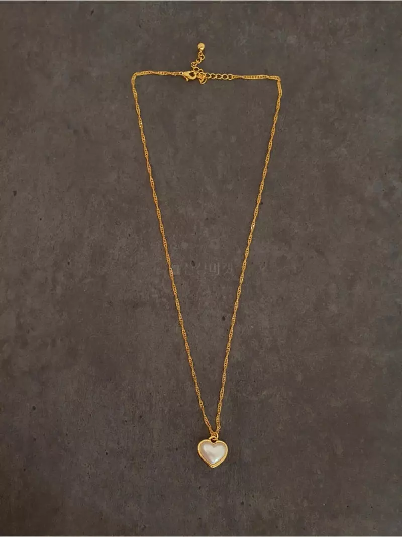Blancchouette - Korean Women Fashion - #womensfashion - Heart Necklace - 2