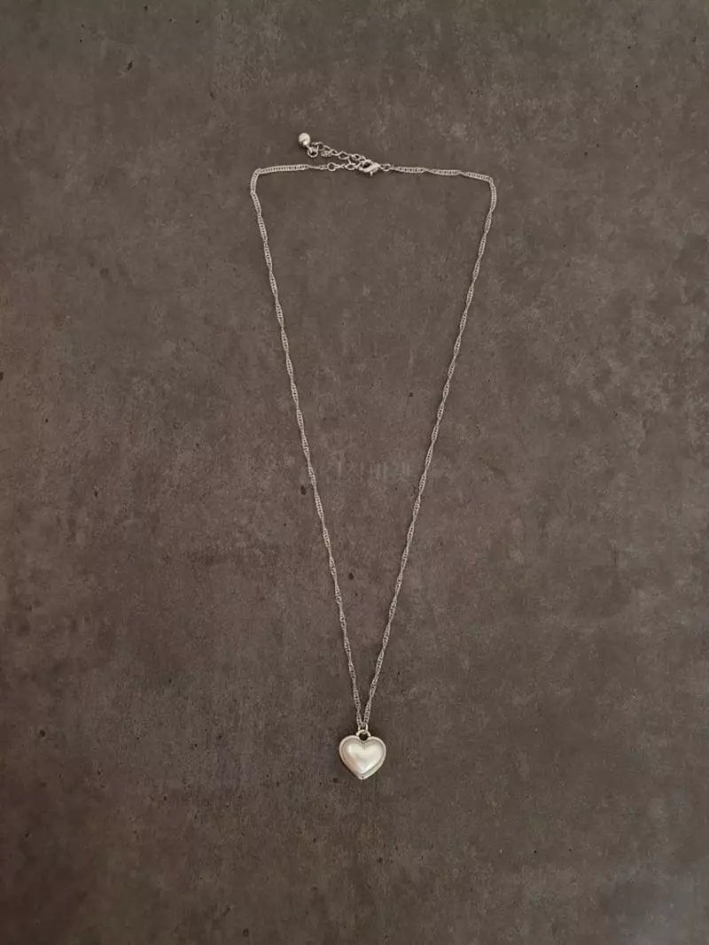 Blancchouette - Korean Women Fashion - #momslook - Heart Necklace - 4