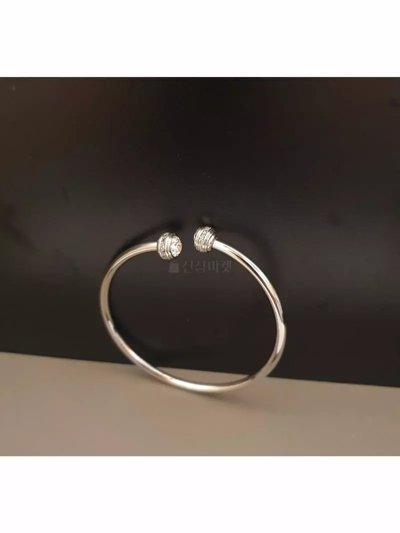 Blancchouette - Korean Women Fashion - #momslook - Crystal Stone Bangle - 4