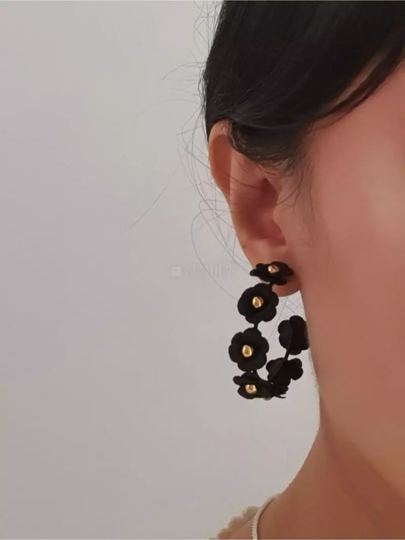 Blancchouette - Korean Women Fashion - #womensfashion - Flower5 Earring - 2