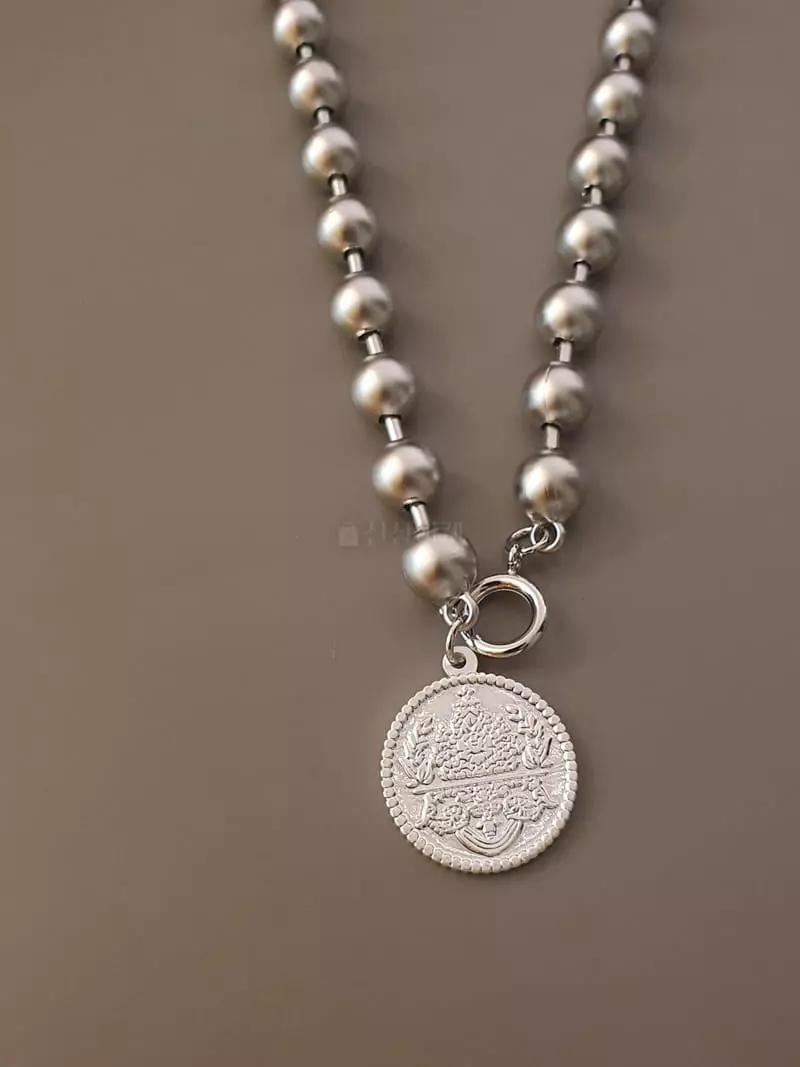 Blancchouette - Korean Women Fashion - #womensfashion - Coin6 Necklace - 2